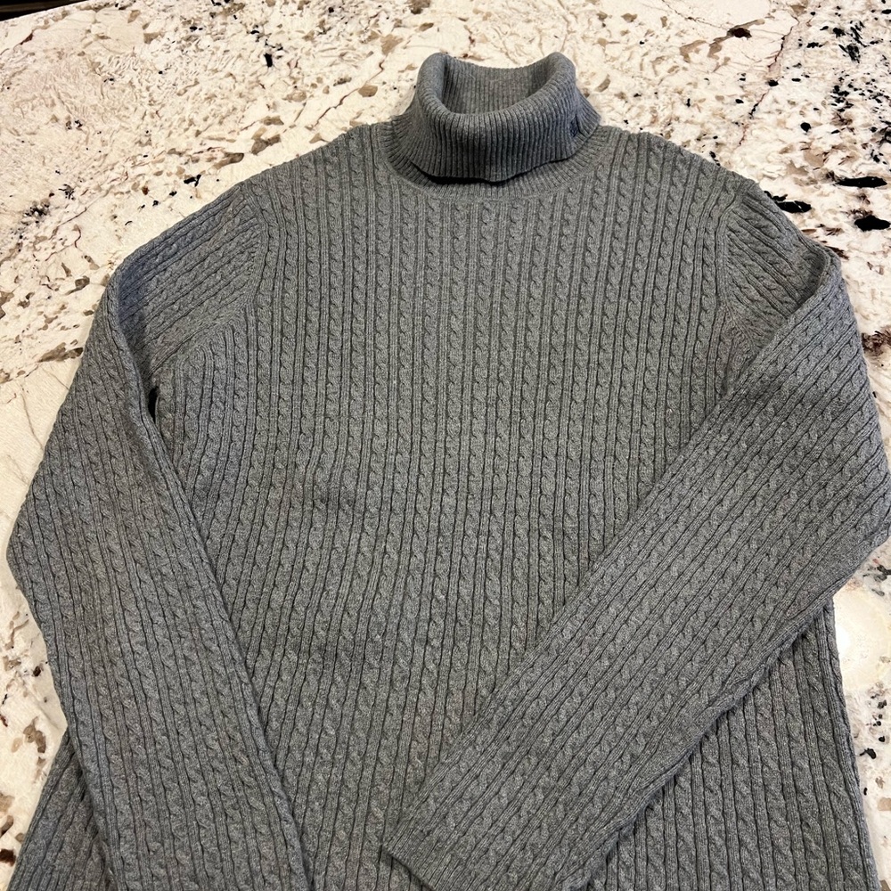 Ralph Lauren Charcoal Turtleneck Sweater- Womens